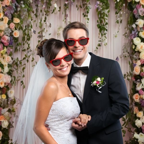 Gut sichtbar, aber nicht im WegPhoto box and wedding photography: how they work perfectly together